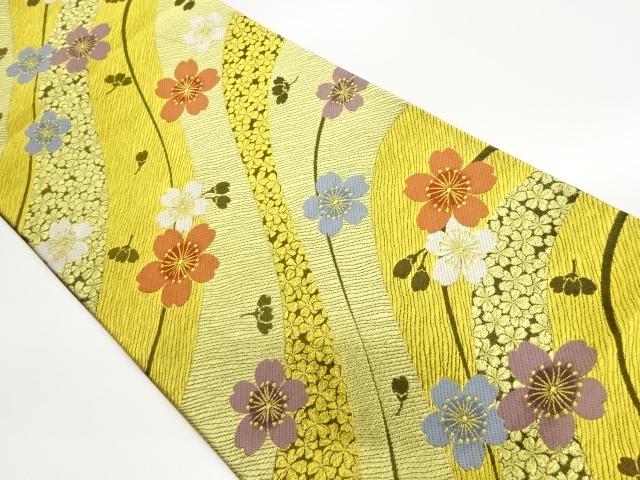 JAPANESE FUKURO OBI / WOVEN SAKURA